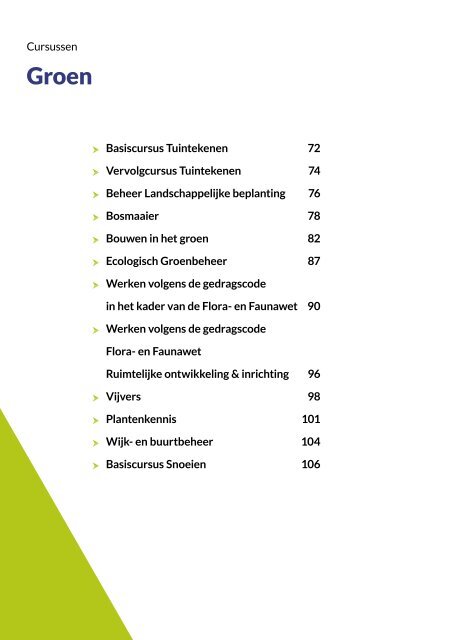 Cursusoverzicht 2015-2016