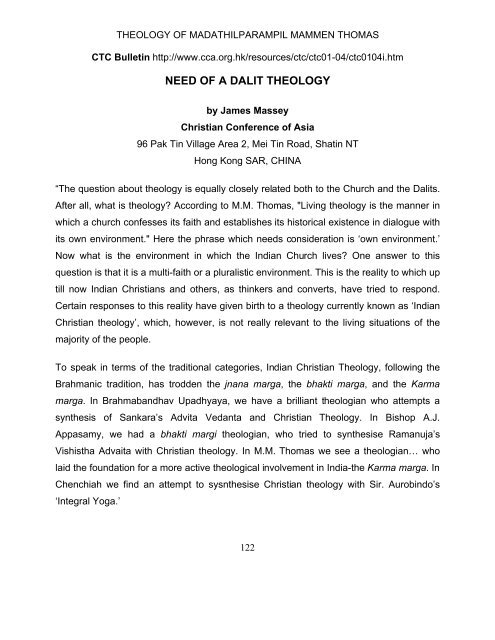 MM Thomas - Life, Legacy and Theology