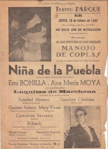 1954-02-18 Niña de la Puebla - Manojo de Coplas