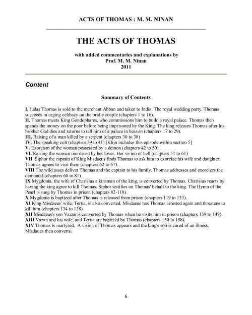 Apocryphal Thomas