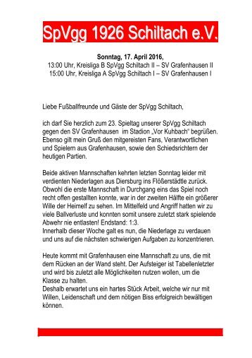 17.04.2016, SpVgg - SV Grafenhausen