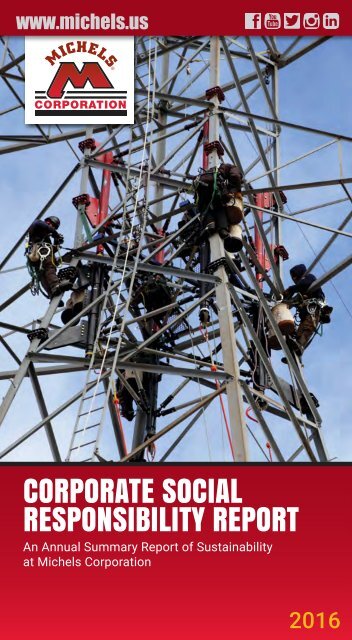 CORPORATE SOCIAL RESPONSIBILITY REPORT