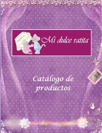 CATALOGO MI DULCE RATITA MARZO 2016