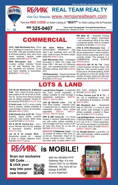 reAL TeAM reALTY - Homes Magazine