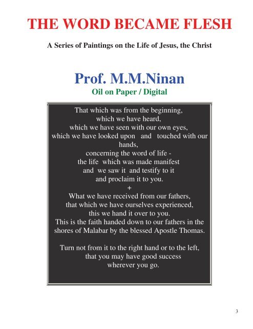 Paintings of Ninan-Life of Christ