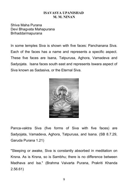 isavasya Upanishad