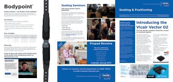 Invacare Seating & Positioning - Spring Newsletter 2016