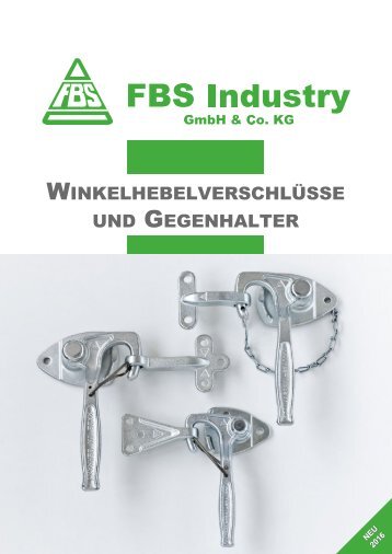 FBS Industry - Katalog Winkelhebelverschlüsse und Gegenhalter