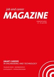 job and career at HANNOVER MESSE 2016 MAGAZINE