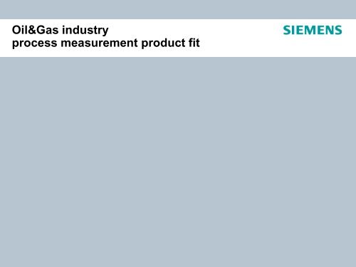 Siemens Öl und Gas PI