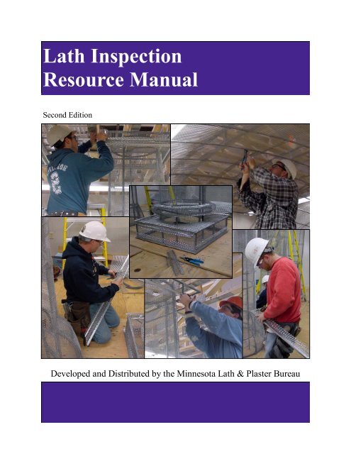 Lath Inspection Resource Manual Minnesota Lath Plaster