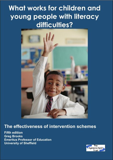 What works for children and young people with literacy difficulties?