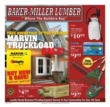 MARVIN TRUCKLOAD SALE! - Baker-Miller Lumber