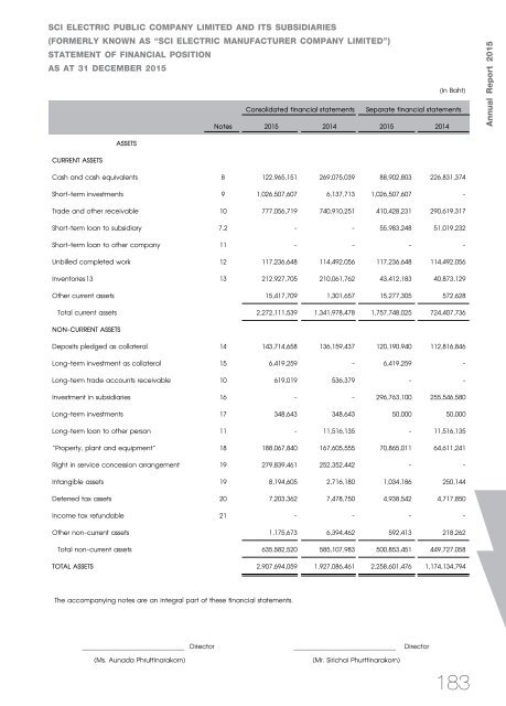 SCI Annual Report 2015