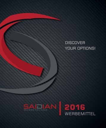 Saidian Werbetechnik - Werbemittel 2016