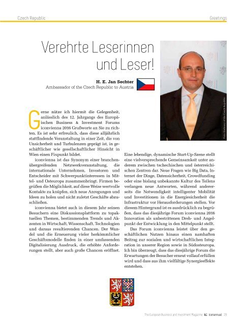 iconannual 2016 - The European Business and Invetsment Magazine