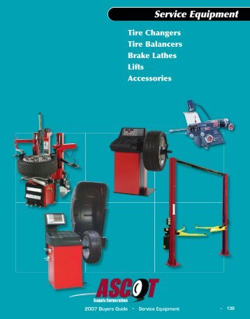 Swing Arm Tire Changers - Tuffy Manufacturing