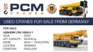 LIEBHERR LTM 1095-5.1 (2005) for sale, used crane, gebrauchter Kran, zu verkaufen, kaufen