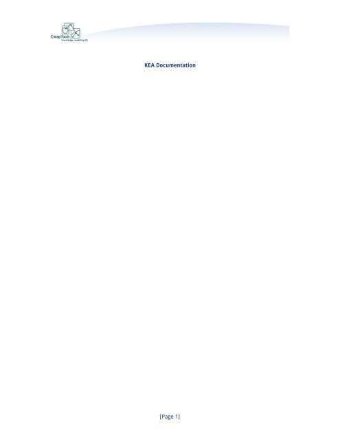 [Page 1] KEA Documentation - CmapTools