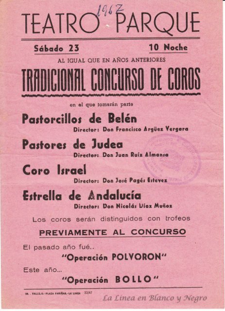 1967 Tradicional Concurso de Coros