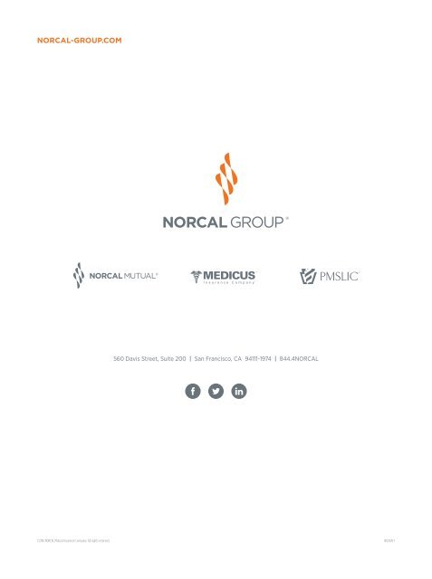 NORCAL Group 2015 Annual Report