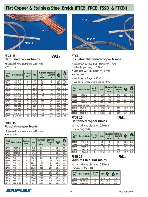 Erico Flexible Conductors Catalogue