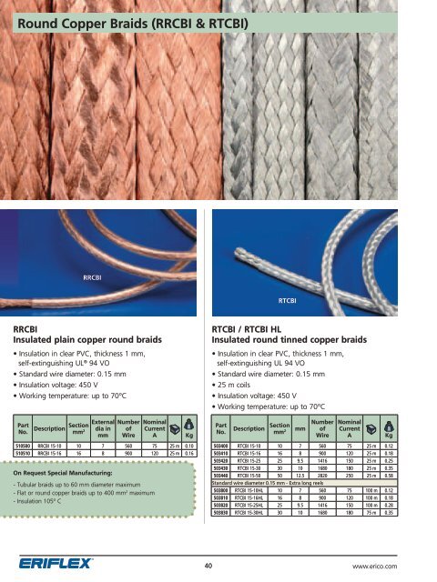 Erico Flexible Conductors Catalogue