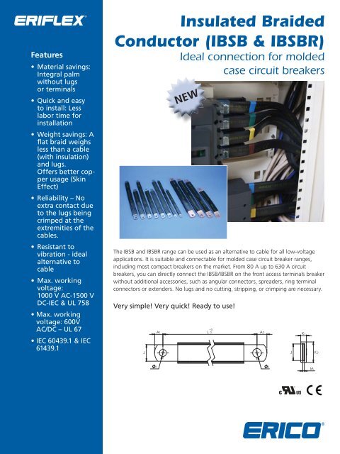 Erico Insulated Braided Conductor  Catalogue