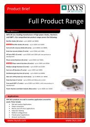 IXYS UK Product range Issue 3