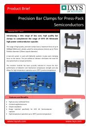 IXYS UK Precision Bar Clamps Issue1