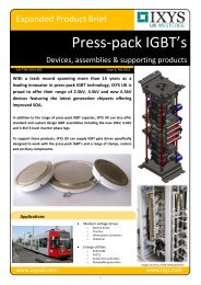 Ixys Press-pack IGBT Product Brief Issue 2