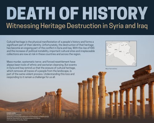 Witnessing Heritage Destruction in Syria and Iraq