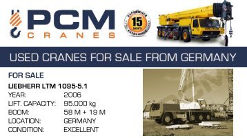 LIEBHERR LTM 1095-5.1 for sale, used crane, gebrauchter Kran, zu verkaufen, kaufen