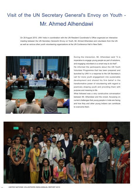 UNV India - Annual Report 2015