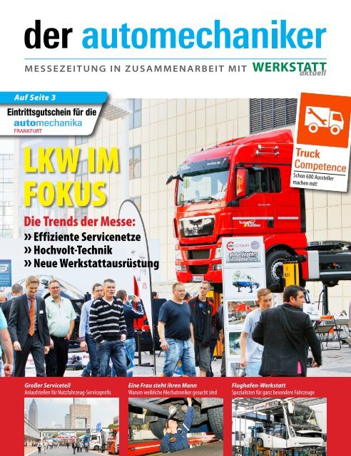 der automechaniker 2014 - Messezeitung in Zusammenarbeit mit Werkstatt aktuell