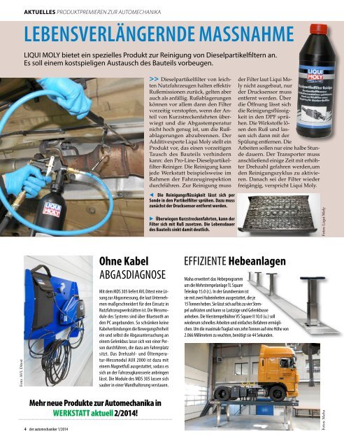 der automechaniker 2014 - Messezeitung in Zusammenarbeit mit Werkstatt aktuell