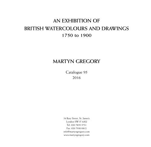 BRITISH WATERCOLOURS AND DRAWINGS