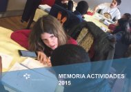 MEMORIA ACTIVIDADES 2015