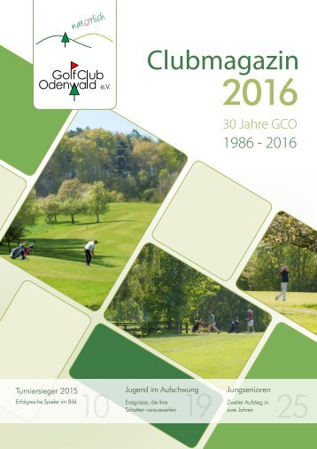 Golfclub Odenwald Clubmagazin 2016 Brombachtal