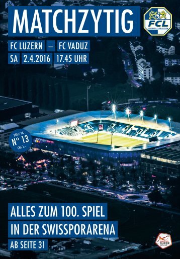 FC LUZERN Matchzytig N°13 15/16 (RSL 26) 