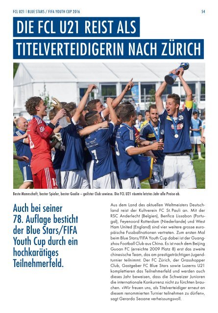 FC LUZERN Matchzytig N°14 15/16 (RSL 29 / RSL 30)