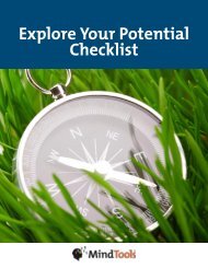 Explore Your Potential Checklist