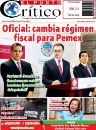 Oficial cambia régimen fiscal para Pemex