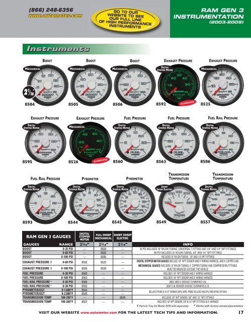 2016 AutoMeter Catalog