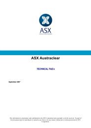 ASX Austraclear Technical FAQs - Australian Stock Exchange