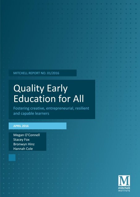 Quality Early Education for All