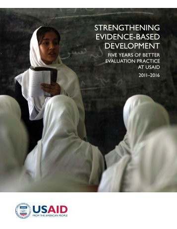 STRENGTHENING EVIDENCE-BASED DEVELOPMENT