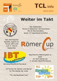 TCL-Info 2016 - Weiter im Takt