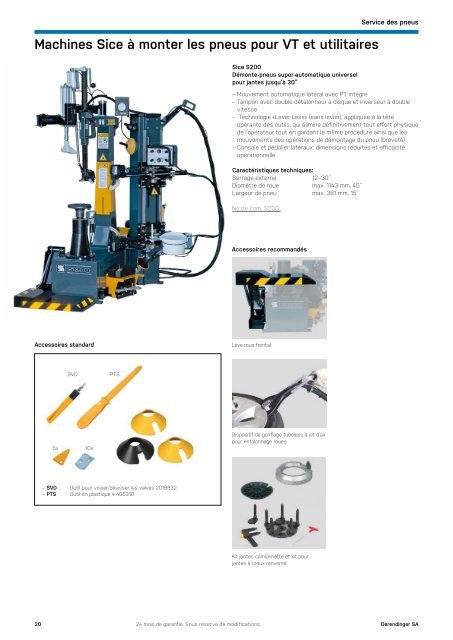 Equipements d'ateliers et outils