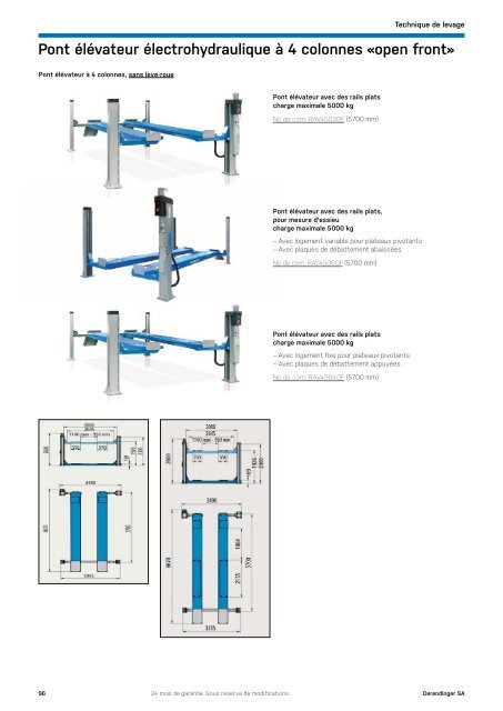 Equipements d'ateliers et outils